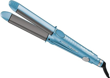 BaBylissPRO Nano Titanium Flat Iron Hair Straightener, 1" Curved Styler for Professional Salon Results and All Hair Types (New)
