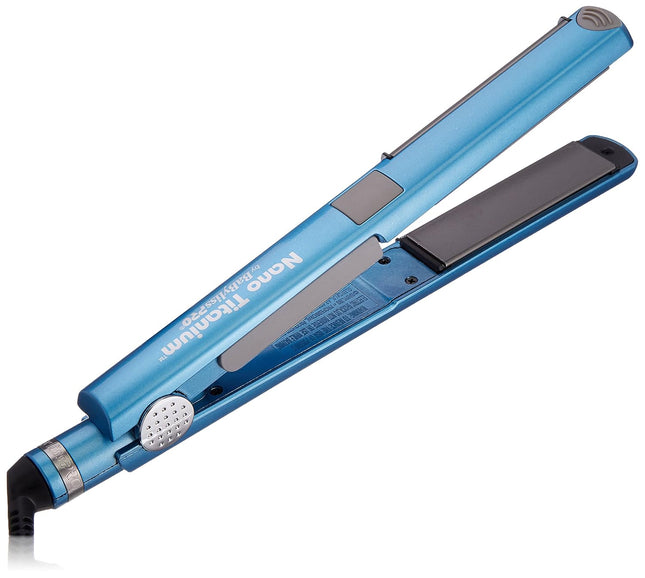 BaBylissPRO Nano Titanium Flat Iron Hair Straightener, 1" Curved Styler for Professional Salon Results and All Hair Types (New)
