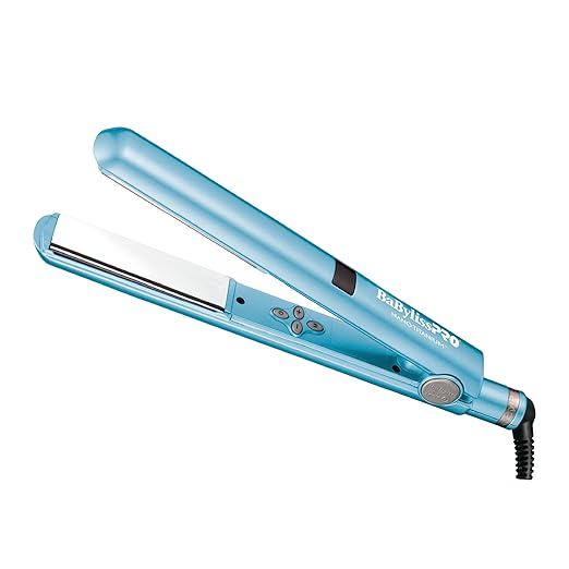 BaBylissPRO Nano Titanium Flat Iron Hair Straightener, 1" Digital Hair Straightener Iron for Professional Salon Results and All Hair Types (New)
