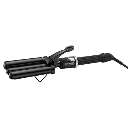 BaBylissPRO Porcelain Ceramic Triple Barrel Waver, Black (New)
