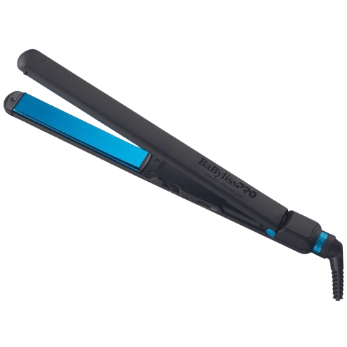 BaBylissPro Nano Titanium Ultra-Thin Flat Iron 1″ – Black & Blue Limited Edition (New)