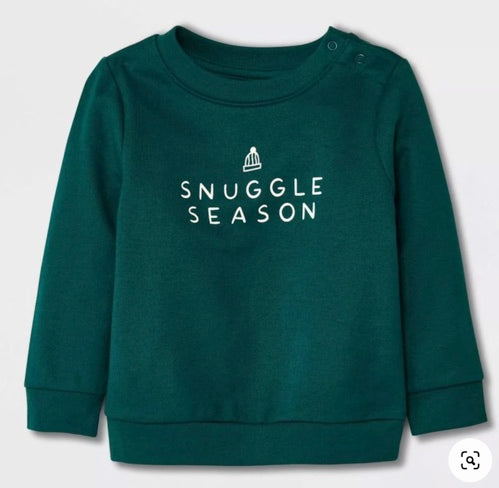 Baby 'Snuggle Season' Graphic Sweatshirt - Cat & Jack™, Green, New