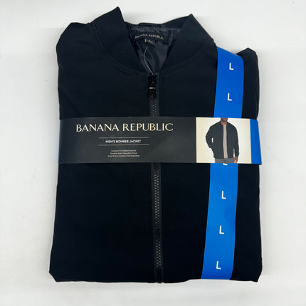 Banana Republic Men’s Bomber Jacket Black New Size L
