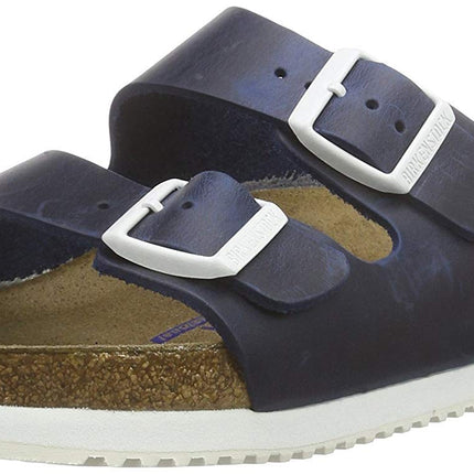 Birkenstock Arizona Leather Sandals Blue Size 10 Women’s New