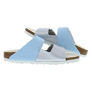 Birkenstock Arizona Split Sandals Light Blue Silver Size 8 Women’s New