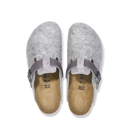 Birkenstock Boston Clogs Natural Leather Brown Size 5 Women’s New