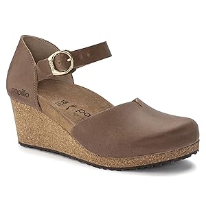 Birkenstock Mary by Papillio Cognac Leather Size 6 Narrow New