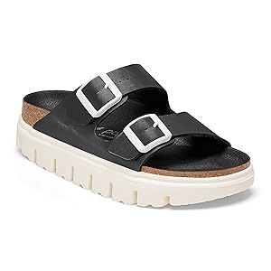 Birkenstock Papillio Arizona Chunky Sandals Black Size 5 New