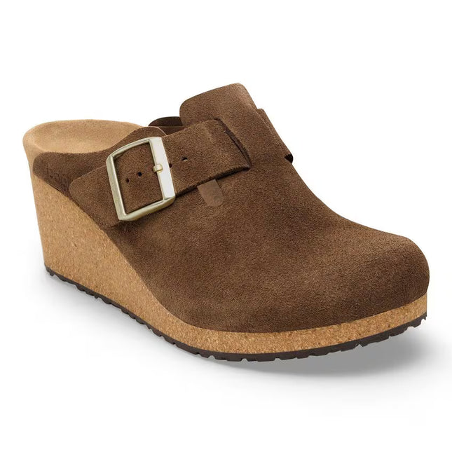 Birkenstock Women’s Fanny Suede Leather Sandals Dark Tea Size 9 New Without Box
