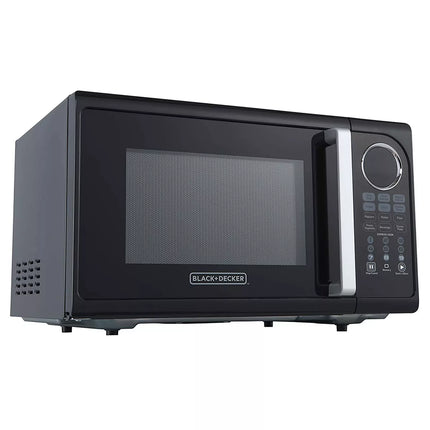 Black+Decker 0.9 Cu.Ft. Digital Microwave - Black, Open Box with Imperfection

