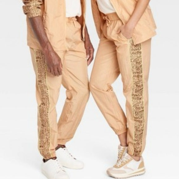  Black History Month Unisex Tan Track Pants, New

