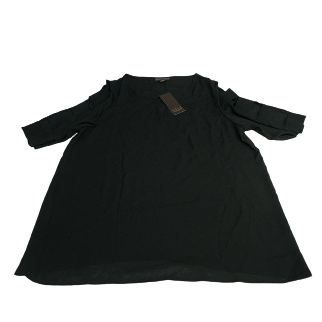 Bold Elements Women's Cold-Shoulder Blouse Black Size S New

