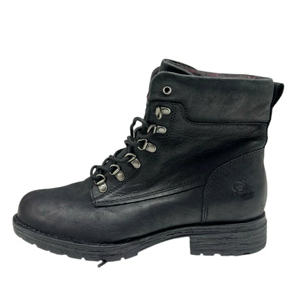 Born Black Leather Lace-Up Combat Boots - Size 8.5 (New Without Box)
