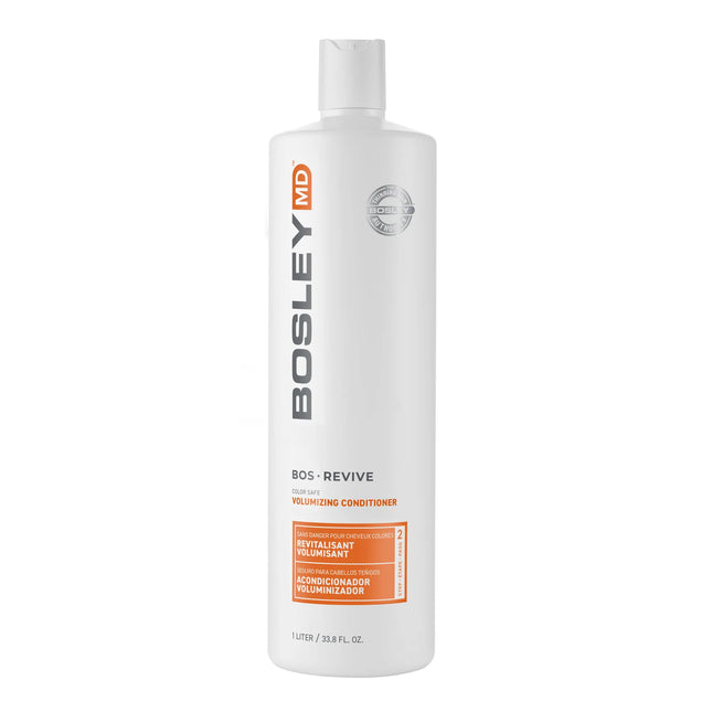 BosleyMD BosRevive Color-Safe Nourishing Shampoo & Conditioner Kit for Thinning Hair 33.8 oz - New