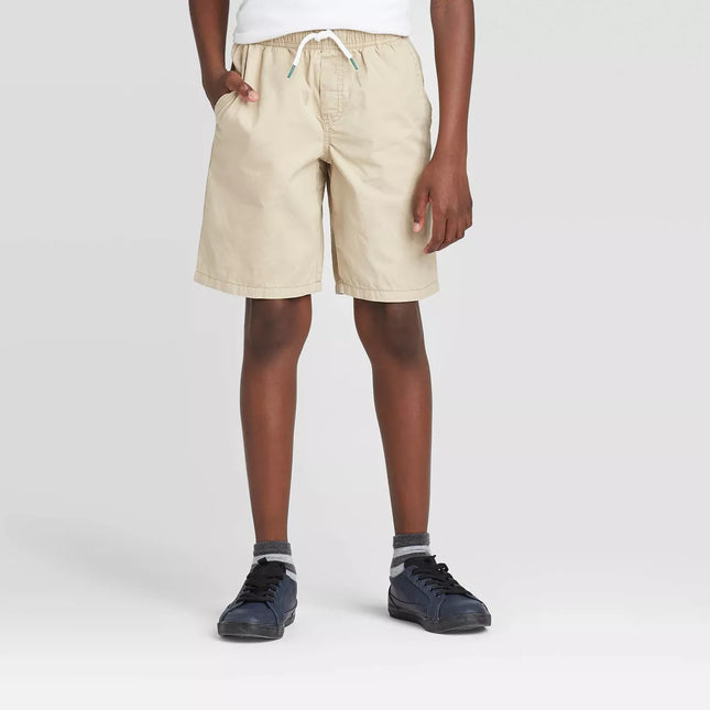 Boys' Light Khaki Playwear 'At the Knee' Pull-On Shorts - Cat & Jack™, New

