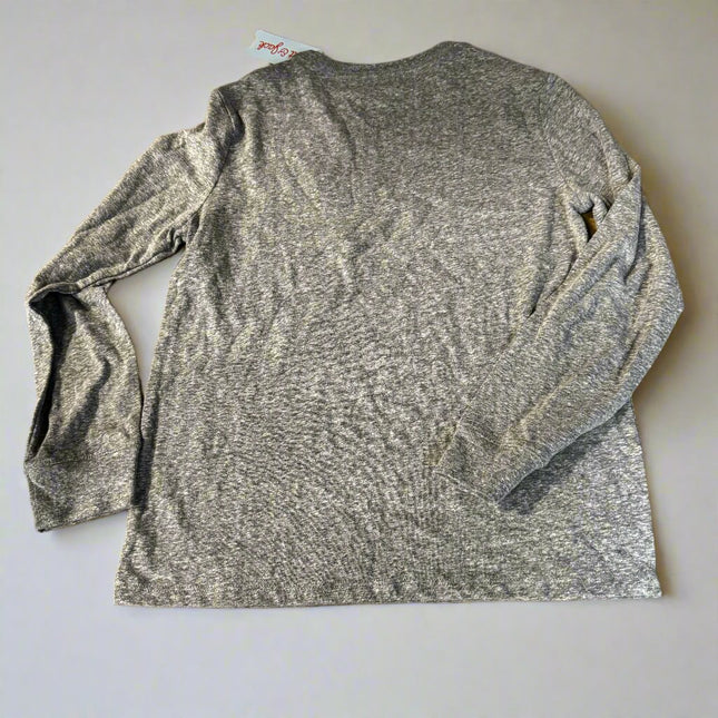 Boys' Long Sleeve Grey Shirt - Cat & Jack™, New - 10-12
