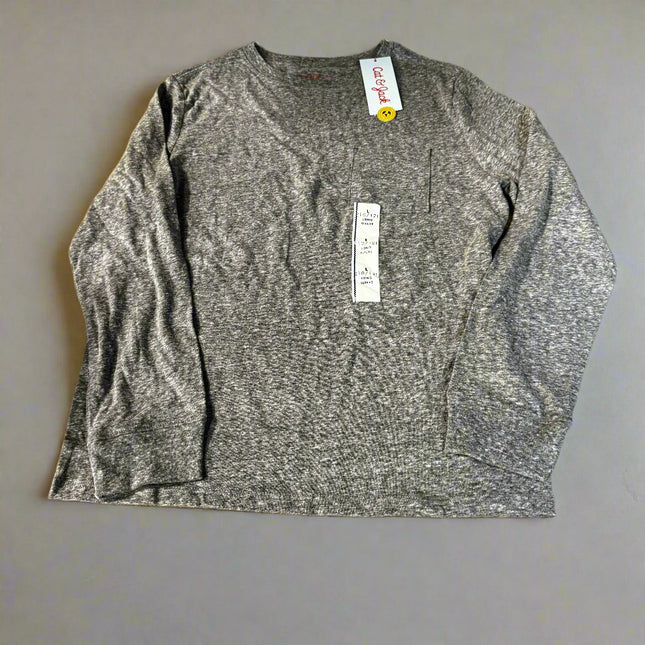 Boys' Long Sleeve Grey Shirt - Cat & Jack™, New - 10-12