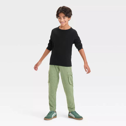 Boys' Long Sleeve Thermal Shirt - Cat & Jack™, New, Black