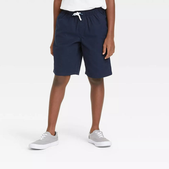 Boys' Playwear 'At the Knee' Pull-On Navy Blue Shorts - Cat & Jack™, New - 14