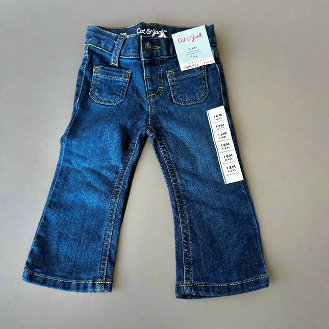 Boys' Stretch Flare Jeans - Cat & Jack™ Blue, New

