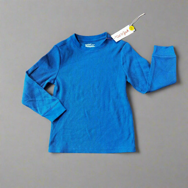 Boys' Thermal Waffle Shirt - Cat & Jack™, New, Blue

