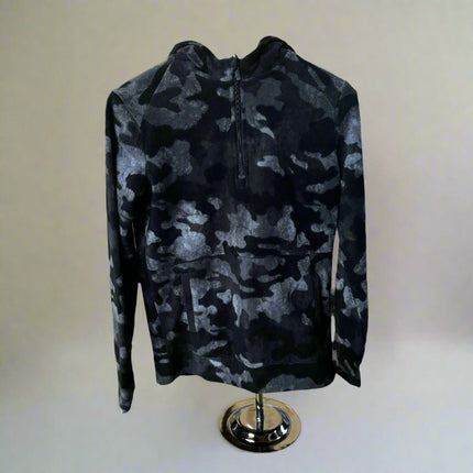 Boys' gray army print fleece ¼ zip sweater by All In Motion™, new

