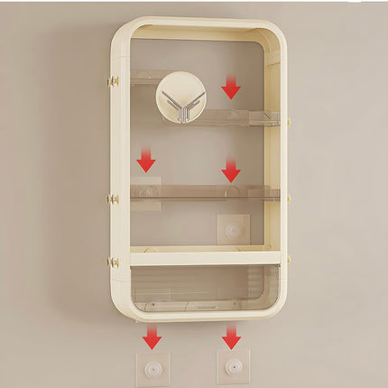 Wall-Mounted Multi-Shelf Organizer, 4-Tier, Waterproof, Open Box