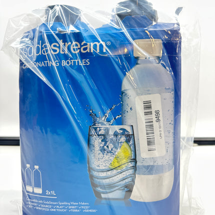 SodaStream 1L Carbonating Bottles – Black (Twin Pack) – New Open Box