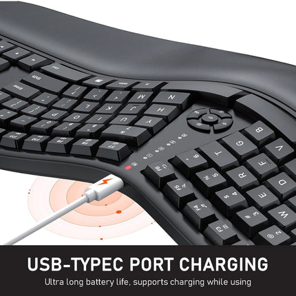 Wireless Keyboard with Cushioned Wrist, Open Box