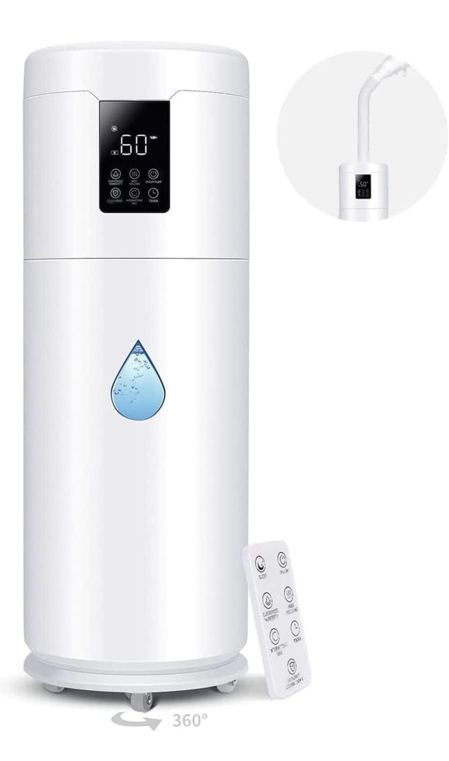 Honovos 4.5Gal/17L Humidifier for Large Room, top-fill, 360° nozzle, 4-speed mist, essential oil tray, smart sensor