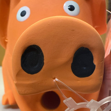 Multipet Pig Squeeky Oink Doy Toy Orange