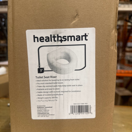 HealthSmart 5” Toilet Seat Riser - Open Box.