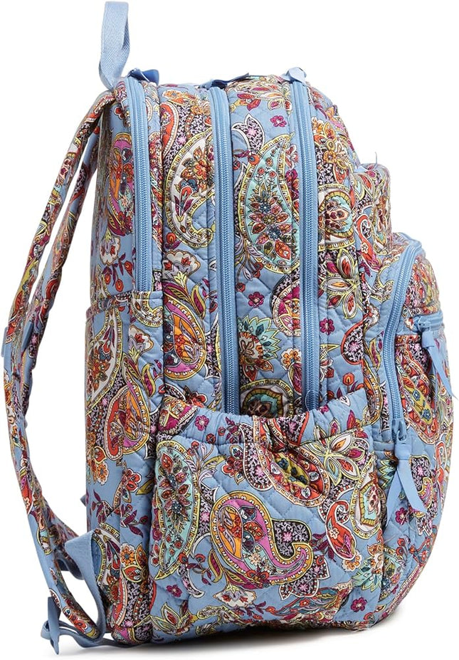 Vera Bradley Women's Cotton Campus Backpack Provence Paisley