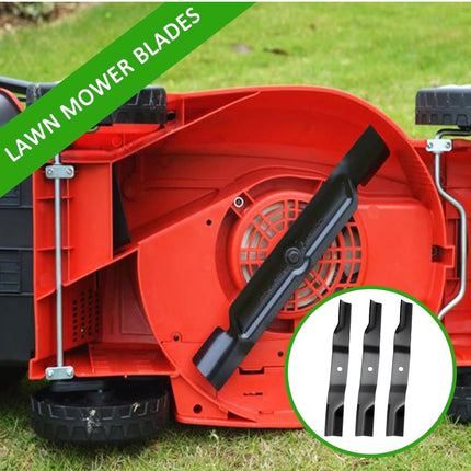 Lawn Mower Blades - 3-Pack for 54-Inch Deck, 18.5” x 2.5”, 5/8” Center Hole | Open Box
