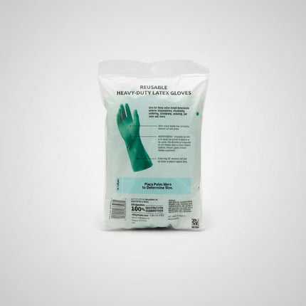 Walgreens Reusable Latex Cleaning Gloves - Dish Gloves, 13" Cuff - 12 Pack