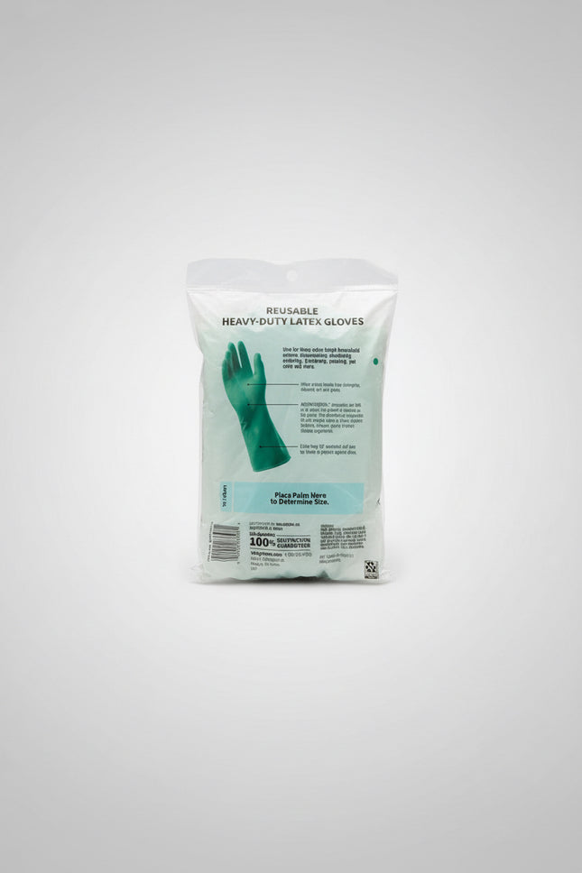 Walgreens Reusable Latex Cleaning Gloves - Dish Gloves, 13" Cuff - 12 Pack