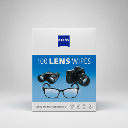 ZEISS Gentle and Thorough Cleaning Eyeglass Lens Cleaner Wipes, 100 Count