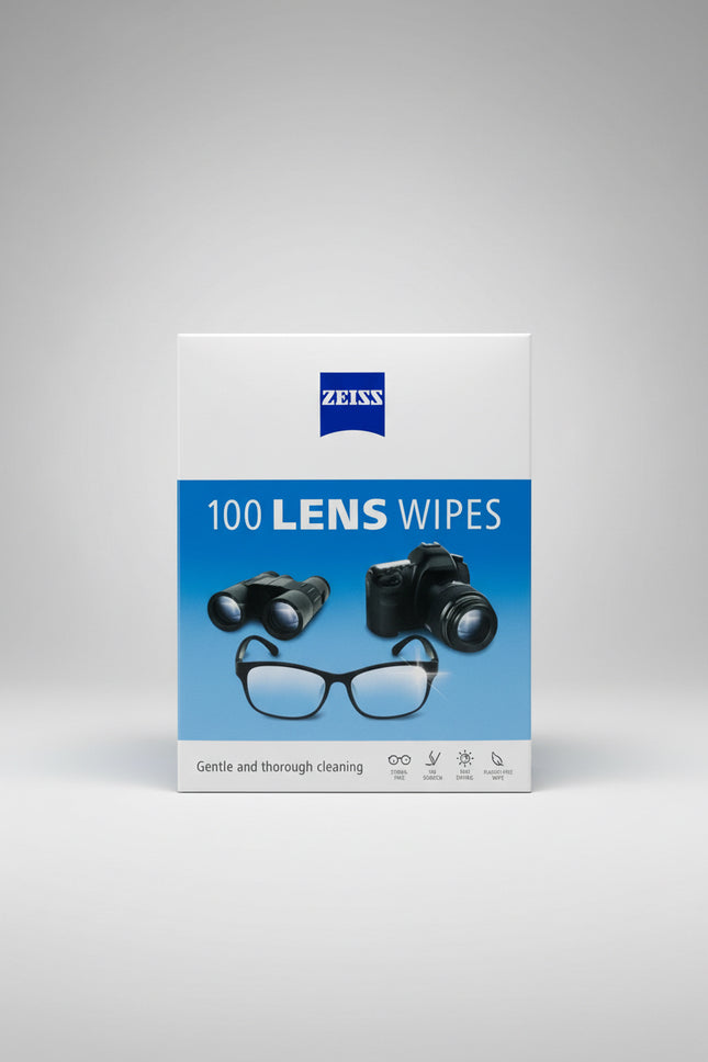 ZEISS Gentle and Thorough Cleaning Eyeglass Lens Cleaner Wipes, 100 Count