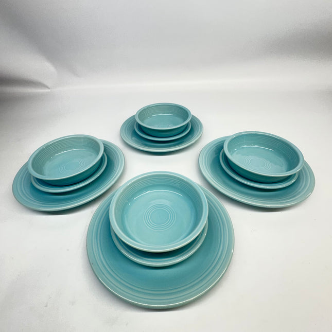 Fiesta Dinnerware Set – New Open Box, 16-Piece – Aqua