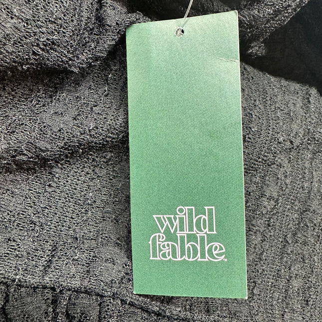 Wild Fable Black Strapless Lace Skater Dress - New 3X