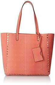 Nine West Studded Faux-Leather Snakeskin Tote Bag