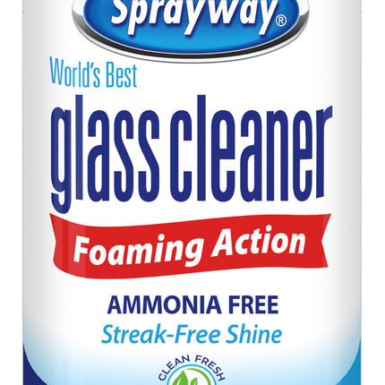 Sprayway Glass Cleaner Foaming Aerosol Spray, 19oz, Pack of 2