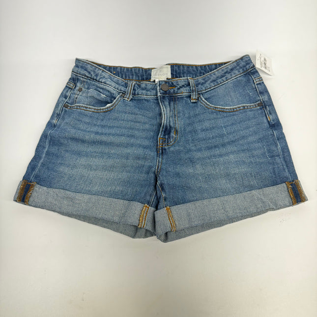 Caslon Women's Blue Light Wash Cuffed Denim Shorts