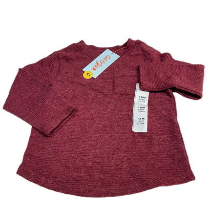 Cat & Jack™ 18M Boys' Long Sleeve Top - Red
