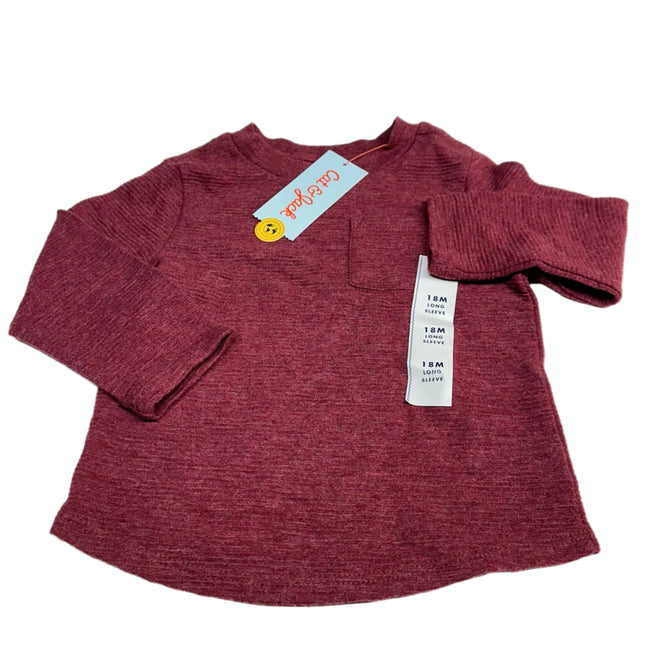 Cat & Jack™ 18M Boys' Long Sleeve Top - Red
