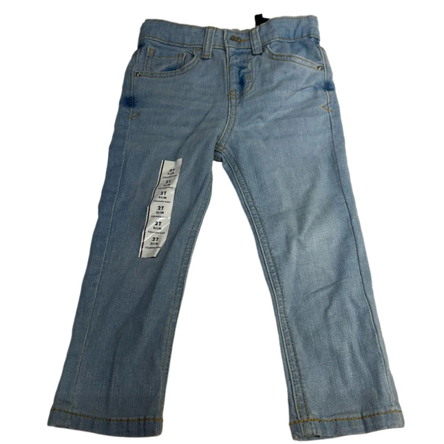 Cat & Jack™ 2T Slim Adjustable Waist Denim Jeans - Light Wash
