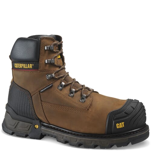 Caterpillar Excavator XL Safety Boots Brown Size 11.5 New