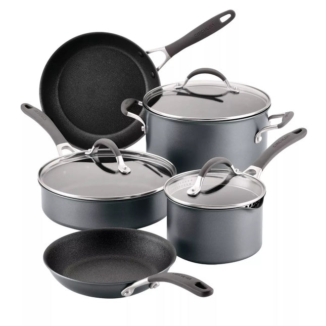 Circulon A1 Series 8pc Nonstick Induction Cookware Set with ScratchDefense - Graphite (New)