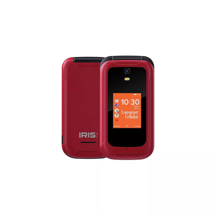 Consumer Cellular Iris Flip (8GB) - Red - Open Box