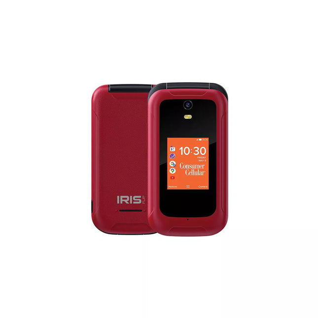 Consumer Cellular Iris Flip (8GB) - Red - Open Box